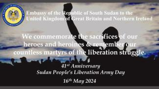 41st Anniversary Sudan People's Liberation Army (SPLA) Day
